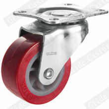 Light Duty PU Swivel Caster Red (G2201)